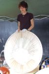 drum maker at festival